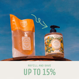 Panier des Sens Citrus Liquid Hand Soap bottle with pump