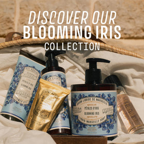 Panier des Sens Iris Liquid Hand Soap lifestyle scene