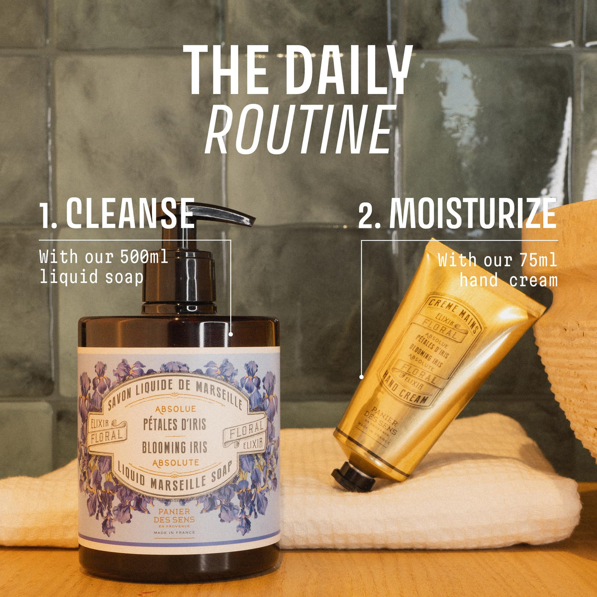 Panier des Sens Iris Liquid Hand Soap with natural ingredients