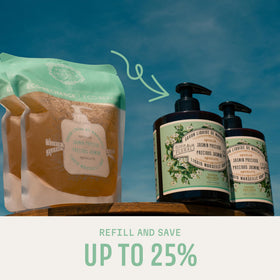 Panier des Sens Jasmine Liquid Hand Soap with two refills