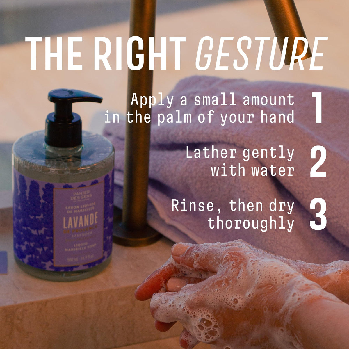 Panier des Sens Lavender Liquid Hand Soap 16.9 fl oz eco-conscious packaging