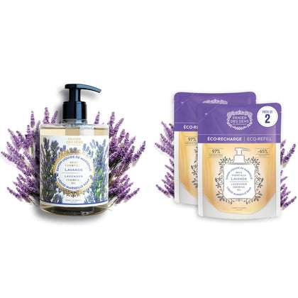 Panier des Sens Lavender Liquid Hand Soap 50.7 fl oz front view
