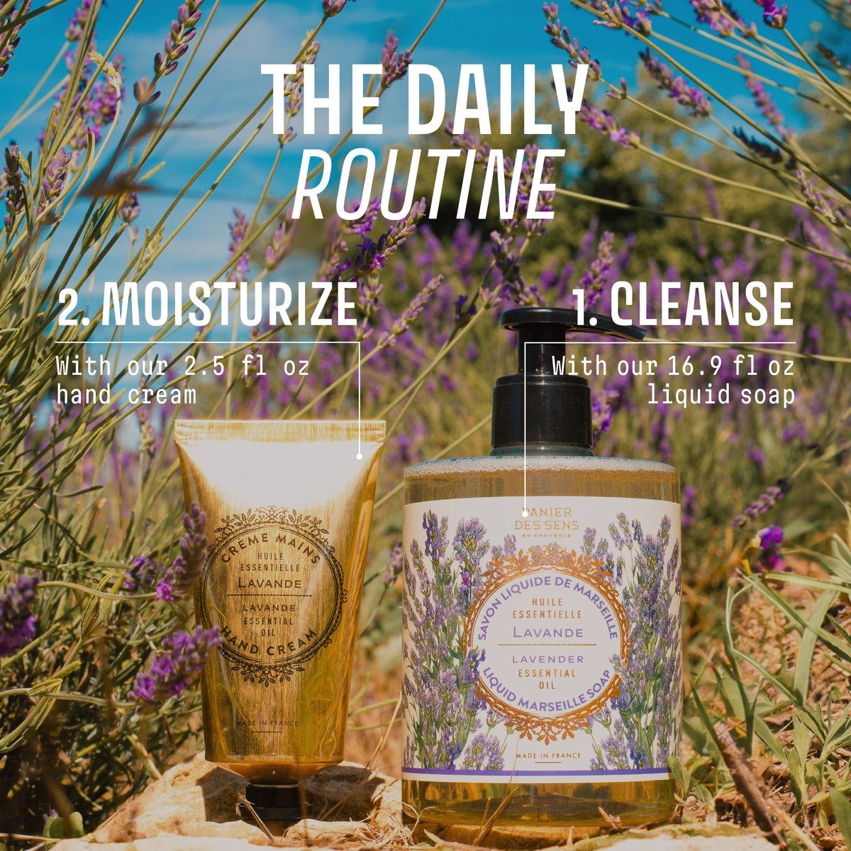 Panier des Sens Lavender Liquid Hand Soap elegant design