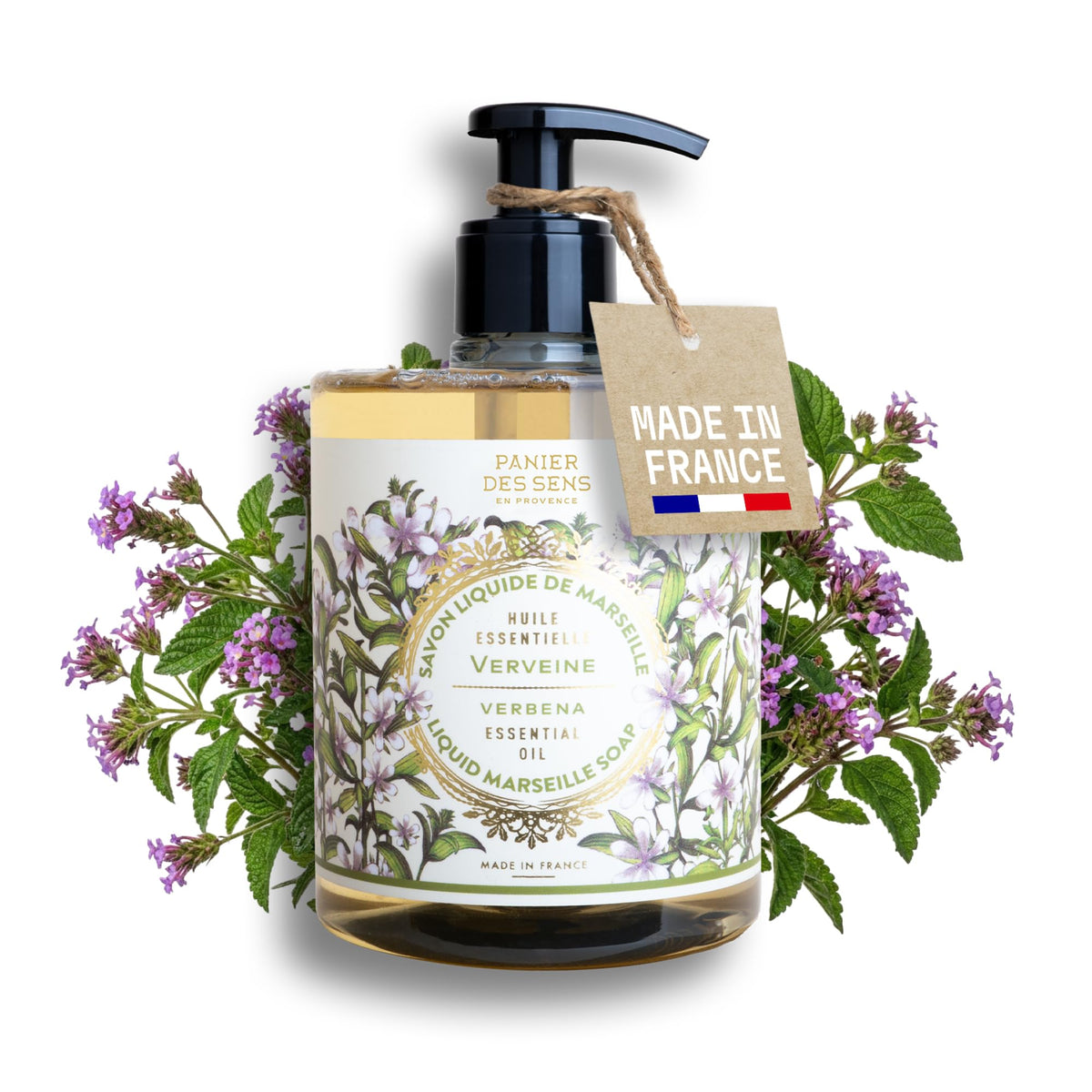Panier des Sens Lemon Verbena Liquid Hand Soap 16.9 fl oz front view