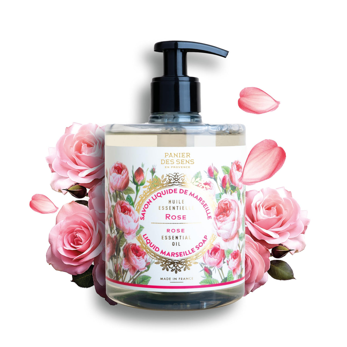 Panier des Sens Rose Liquid Hand Soap 16.9 fl oz front view