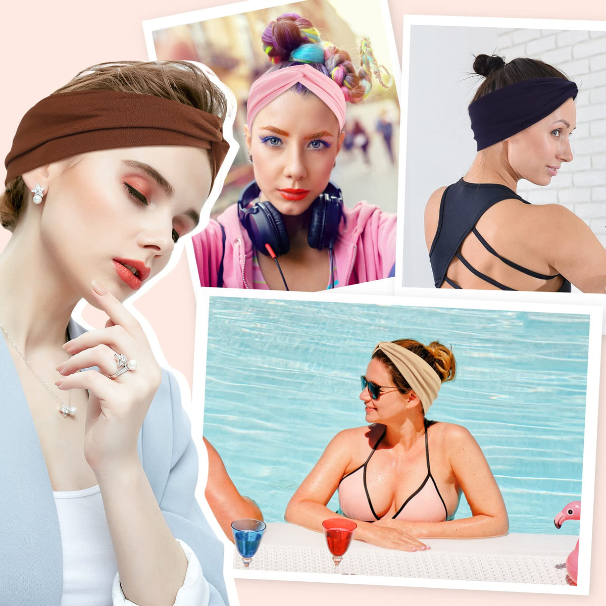 Panleding headbands in packaging with product details