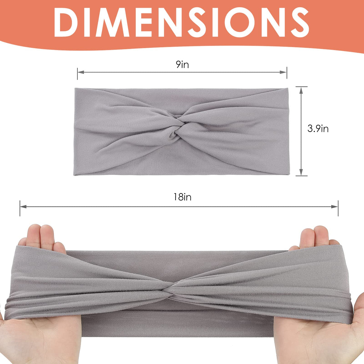 Panleding headbands showing vibrant colours and stretchy material