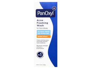 PanOxyl 10% Acne Foaming Wash 5.5 oz back view