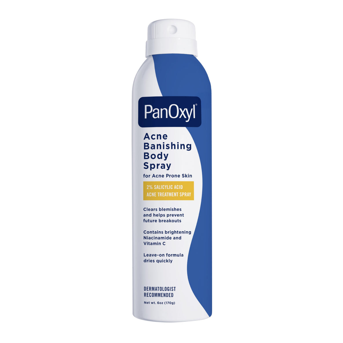 PanOxyl Acne Banishing Body Spray 2% Salicylic Acid front view