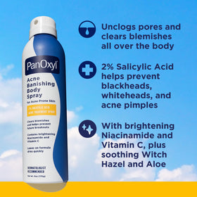 PanOxyl Acne Banishing Body Spray 360-degree nozzle close-up