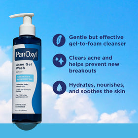 PanOxyl Acne Gel Wash 2% Salicylic Acid back view