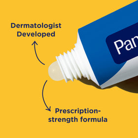 PanOxyl Adapalene 0.1% Leave-On Gel application on skin