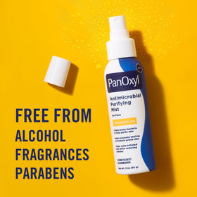 PanOxyl Antimicrobial Purifying Mist with ingredients listed