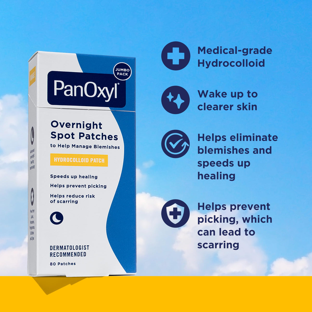 PanOxyl PM Overnight Spot Patches 9mm and 12mm sizes
