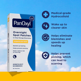 PanOxyl PM Overnight Spot Patches 9mm and 12mm sizes