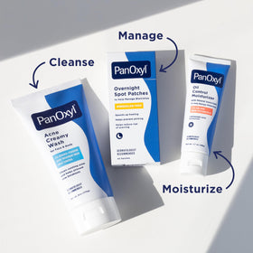 PanOxyl PM Overnight Spot Patches with instructions on usage