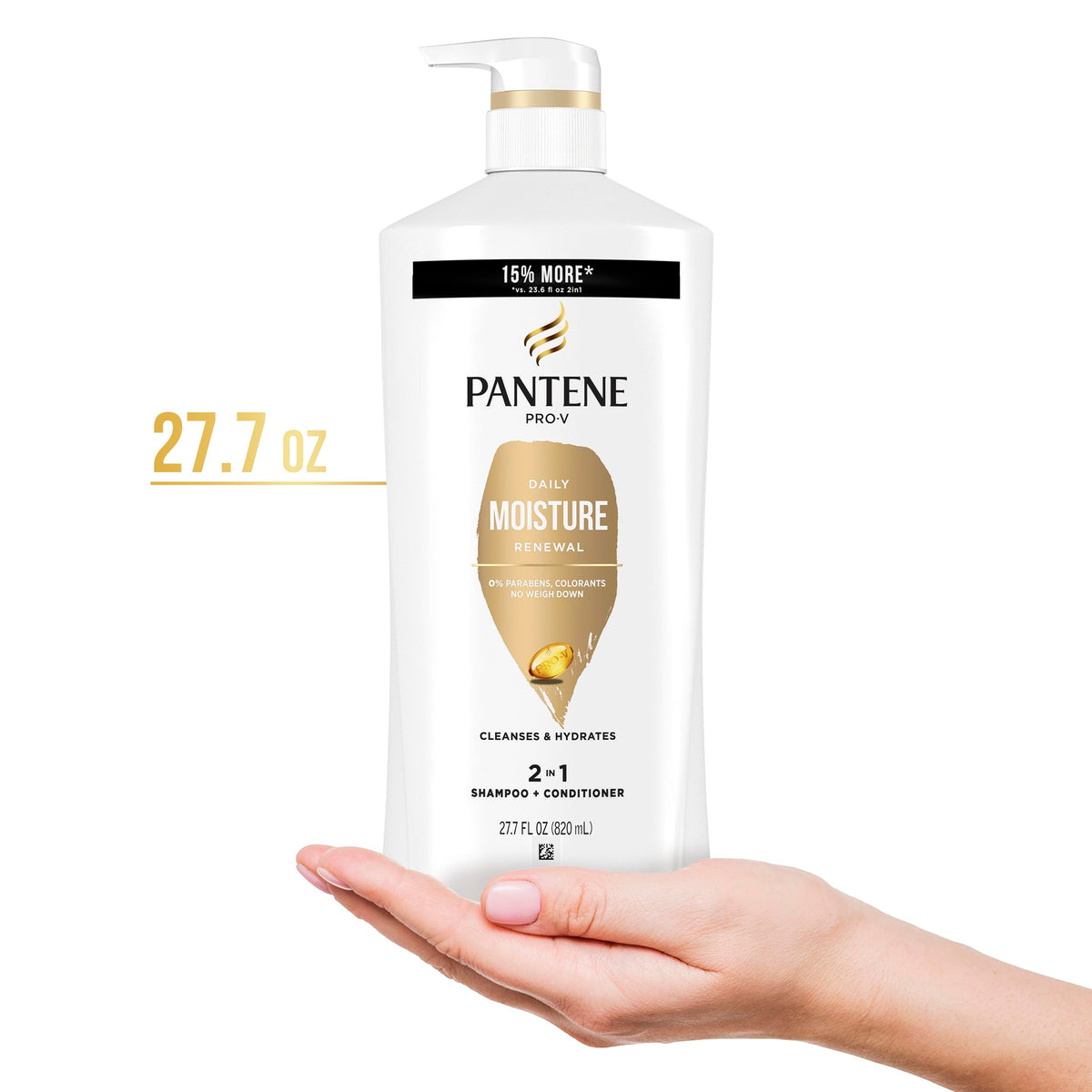 Pantene 2-in-1 Shampoo & Conditioner Daily Moisture Renewal packaging
