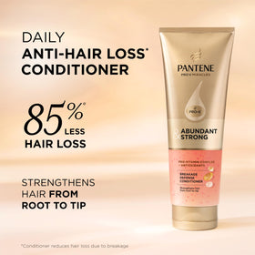 Pantene Abundant & Strong Conditioner 8 oz back view