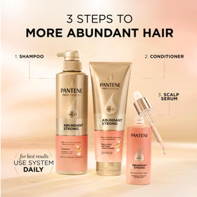Pantene Abundant & Strong Conditioner 8 oz texture on hand