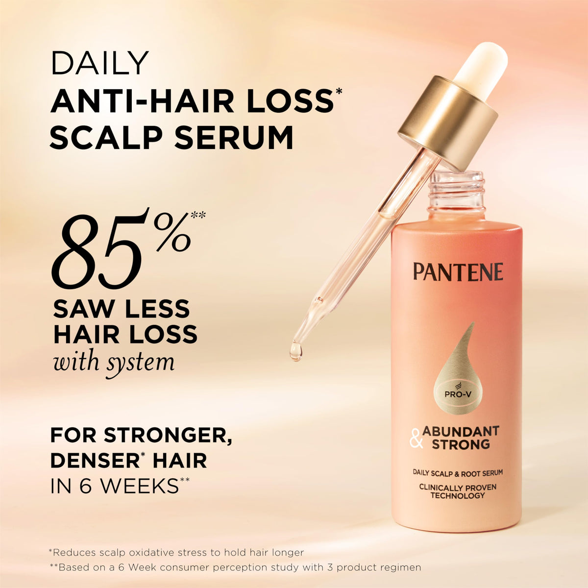 Pantene Abundant & Strong Daily Scalp Serum 2 oz back view