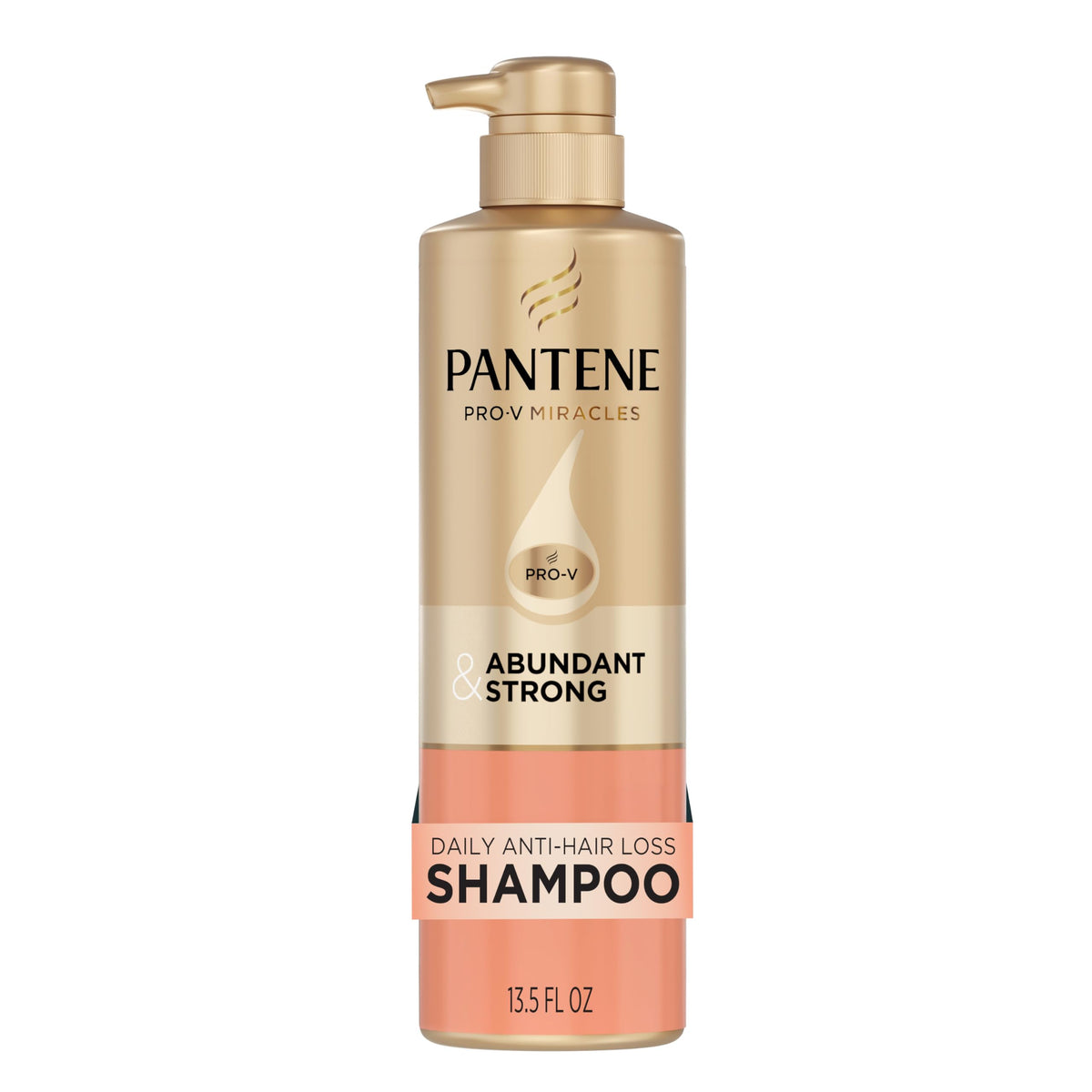 Pantene Abundant & Strong Shampoo 13.5 oz front view