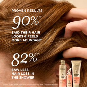 Pantene Abundant & Strong Shampoo 13.5 oz in bathroom setting