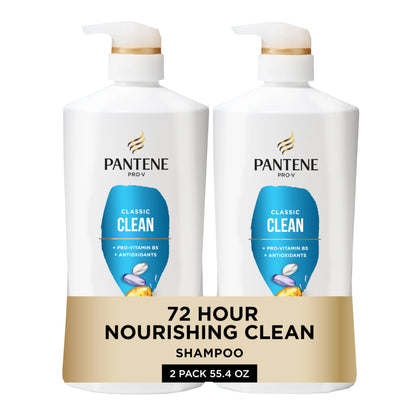 Pantene Classic Clean Shampoo 27.7 oz front view