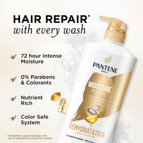 Pantene Daily Moisture Renewal Conditioner bottle close-up