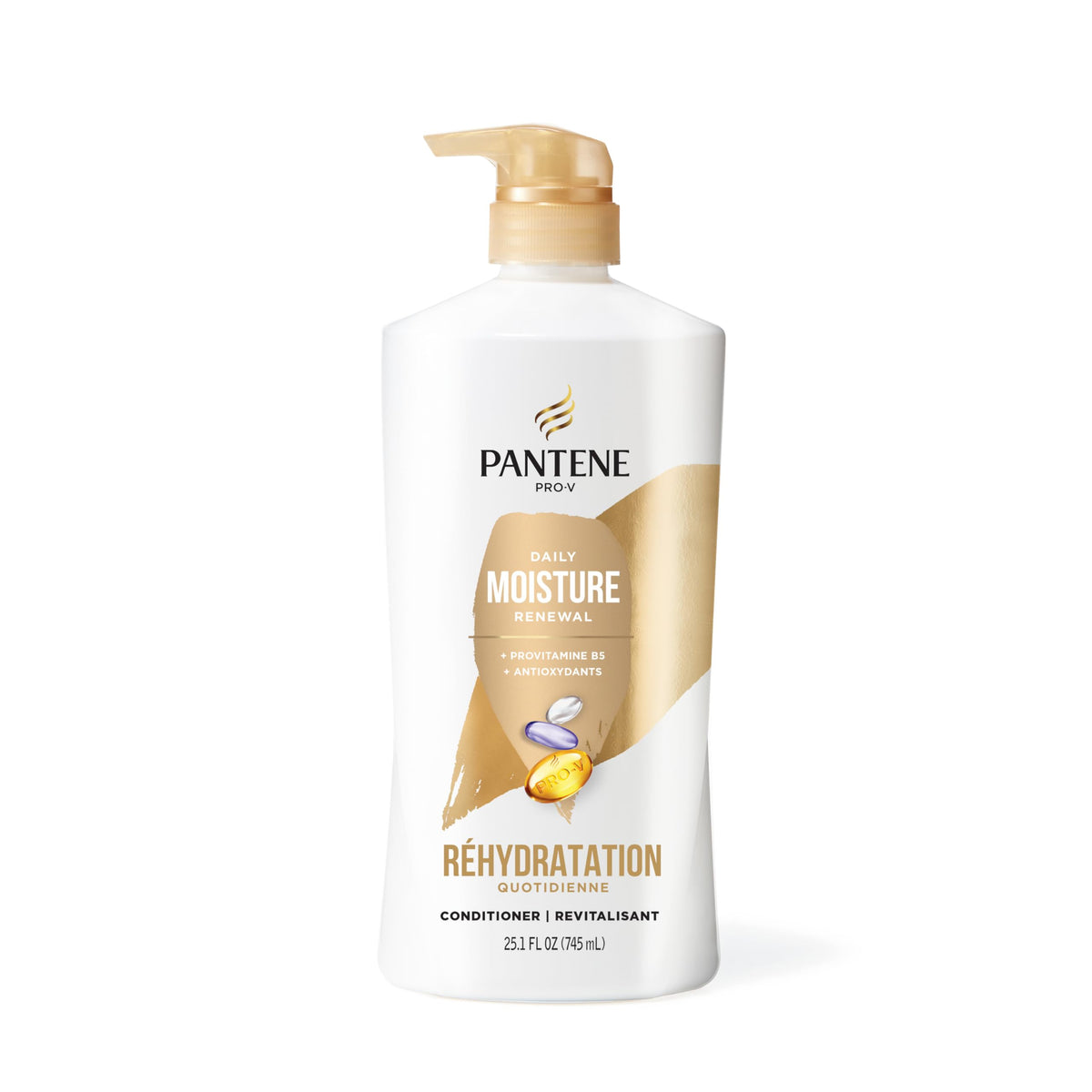Pantene Daily Moisture Renewal Conditioner with styling tools