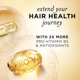 Pantene Flexible Hold Hairspray with styled hair background