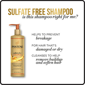 Pantene Gold Series Argan Oil Shampoo with natural background