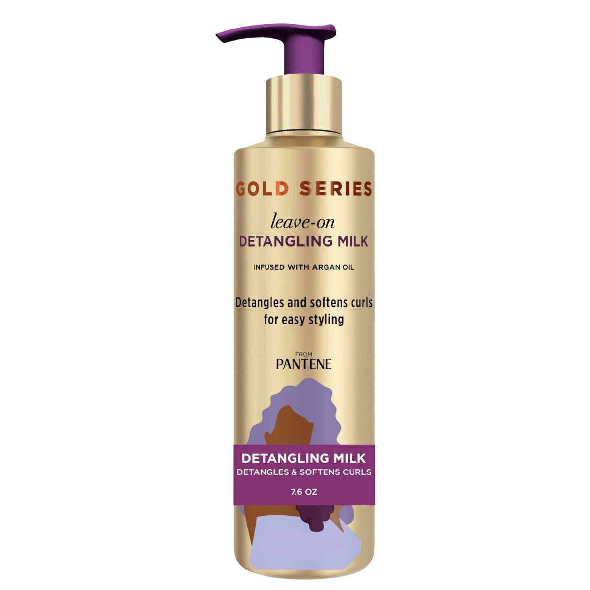 Pantene Gold Series Detangling Milk 7.6 Fl Oz front view