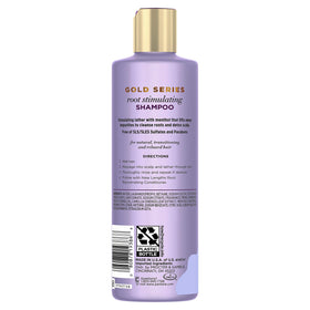 Pantene Gold Series shampoo bottle side view
