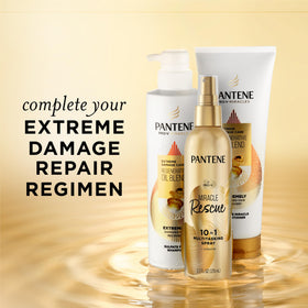 Pantene Miracle Rescue 10in1 Multitasking Spray close-up of label