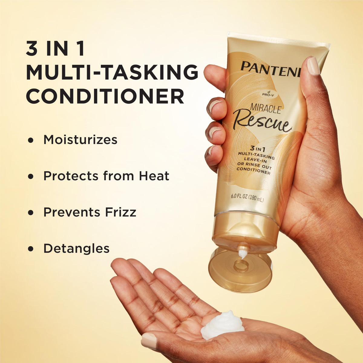 Pantene Miracle Rescue 3 in 1 Leave In Conditioner 200g back view