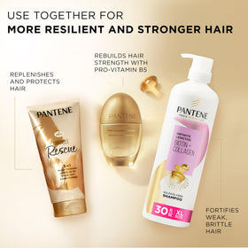 Pantene Miracle Rescue 3 in 1 Leave In Conditioner application on hair