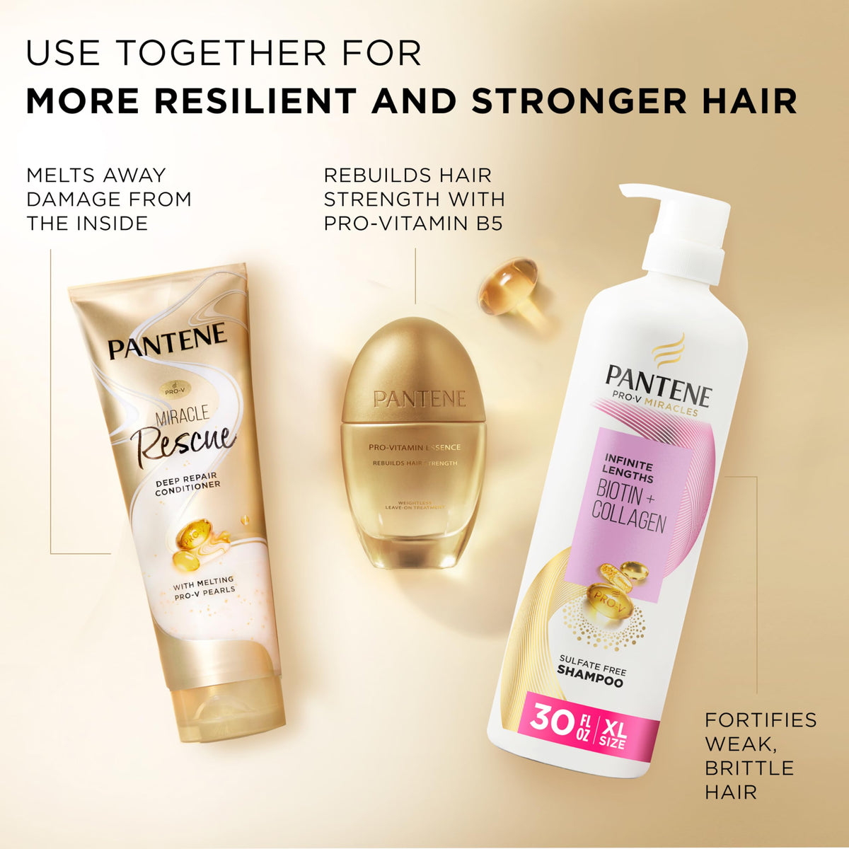 Pantene Miracle Rescue Deep Conditioner back view
