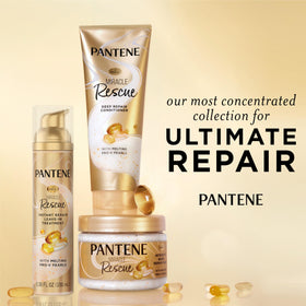 Pantene Miracle Rescue Deep Conditioner in hand