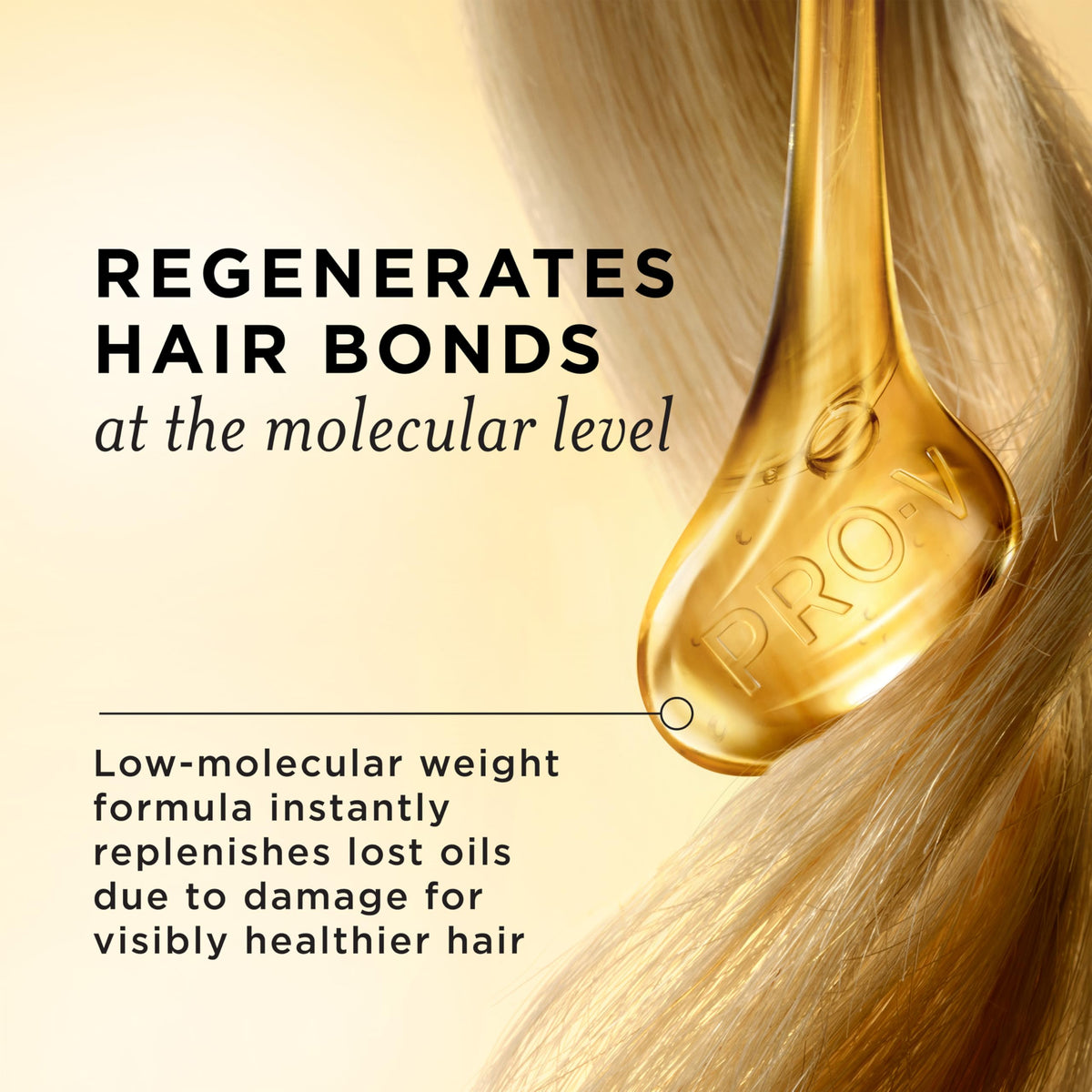 Pantene Miracle Rescue Hair Oil application on hand