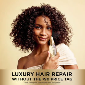 Pantene Miracle Rescue Hair Oil on wet hair