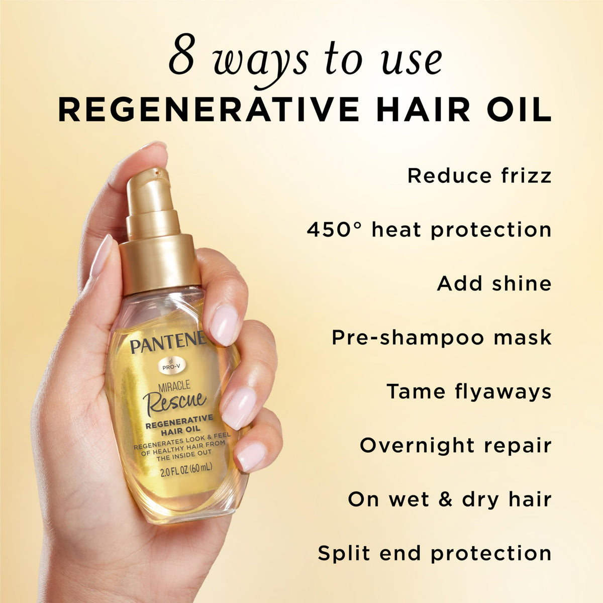 Pantene Miracle Rescue Hair Oil with argan and jojoba oils