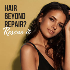 Pantene Miracle Rescue Shots in use on hair