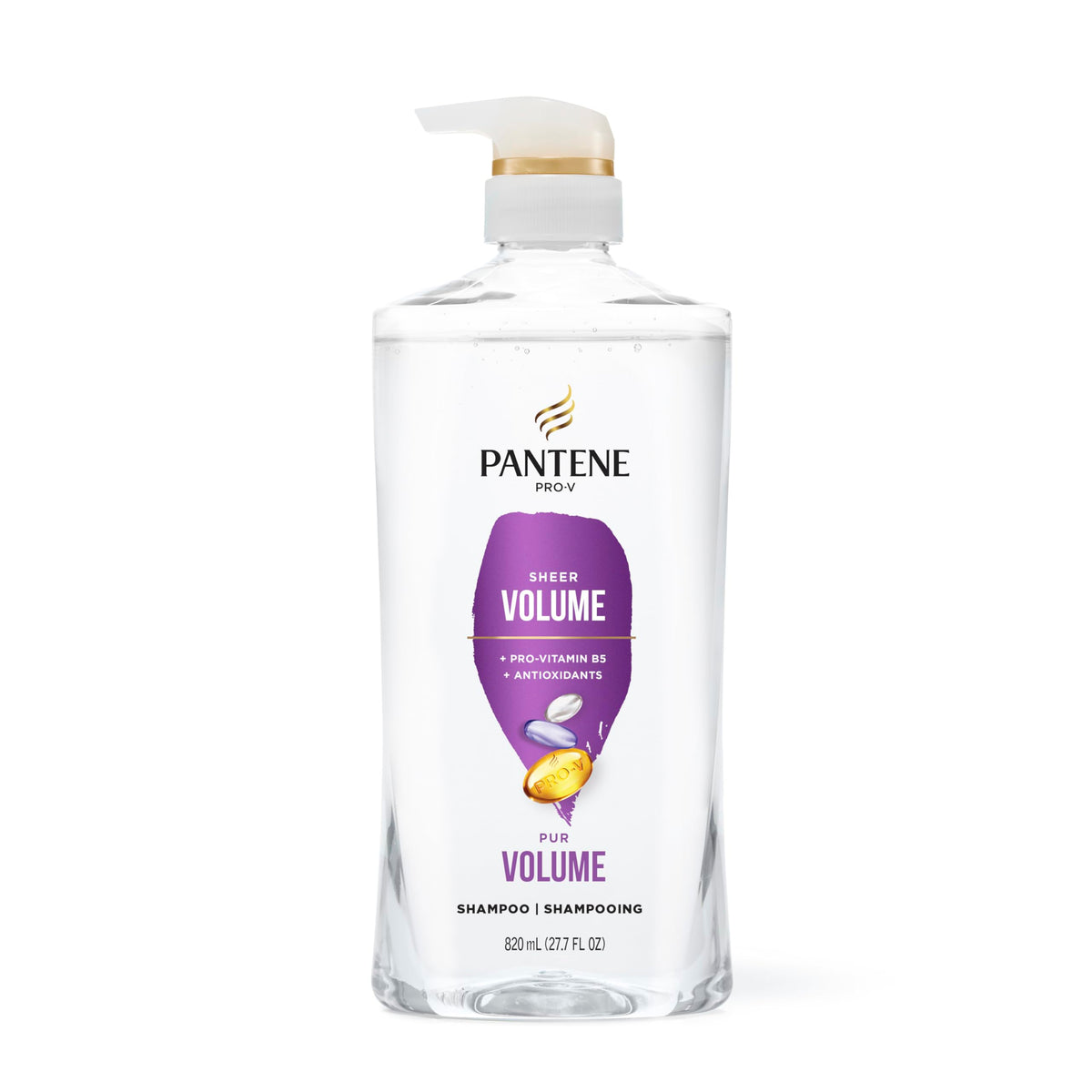 Pantene shampoo texture on hand