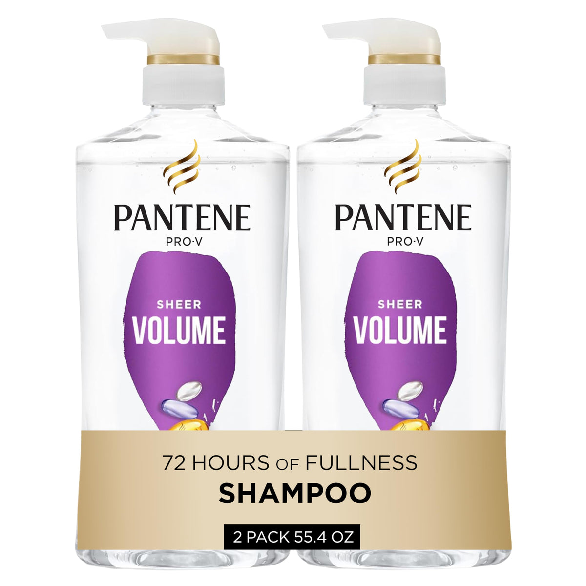Pantene Sheer Volume Shampoo 27.7 Oz front view