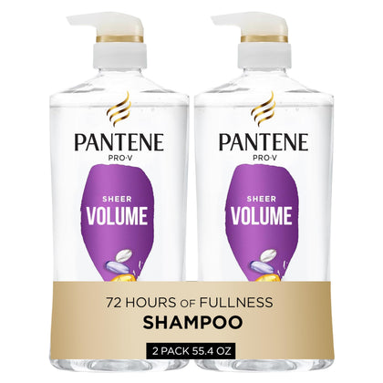 Pantene Sheer Volume Shampoo 27.7 Oz front view
