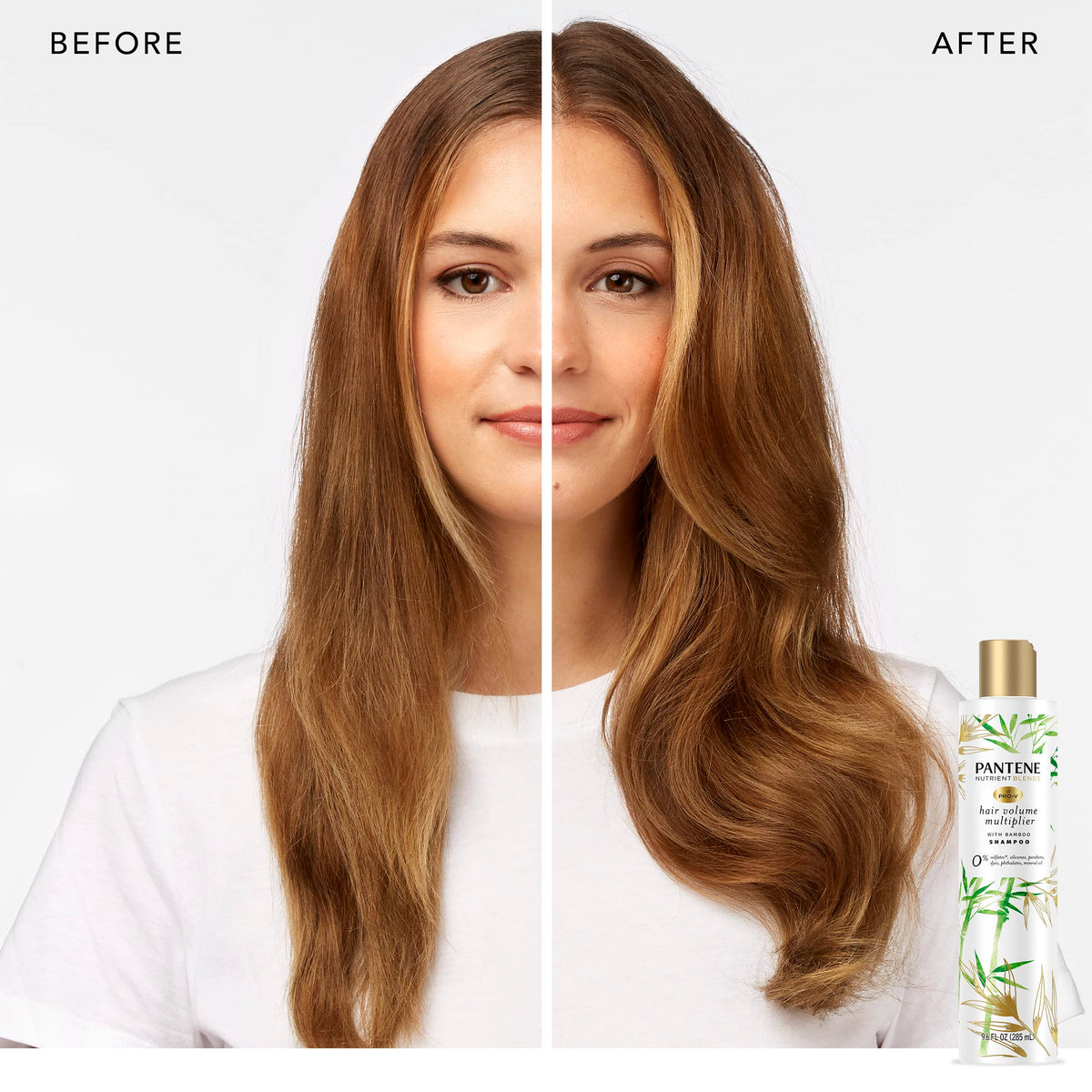 Pantene Sulfate Free Shampoo 9.6 oz back view