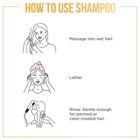 Pantene Sulfate Free Shampoo with floral background