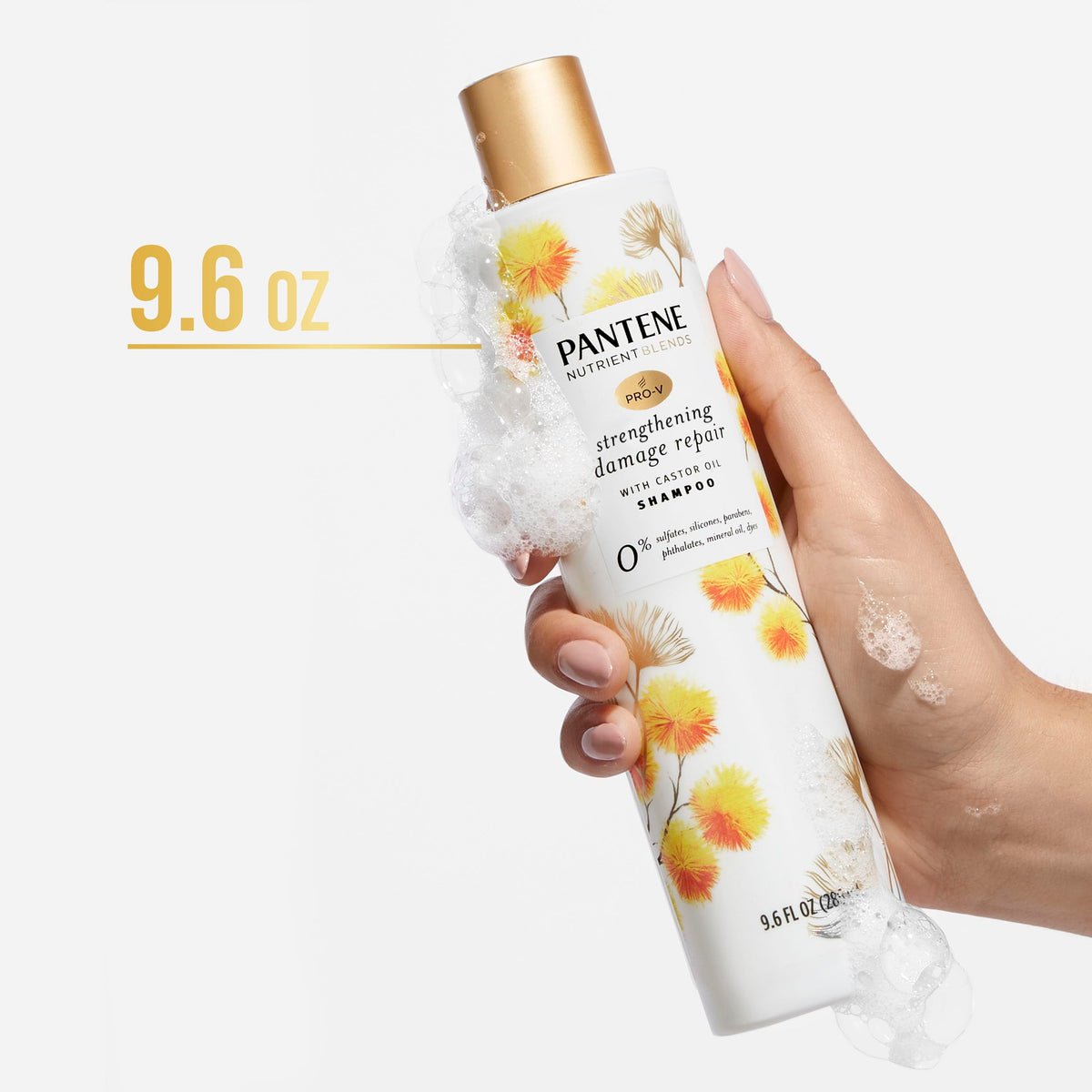 Pantene Sulfate Free Shampoo with hair care accessories