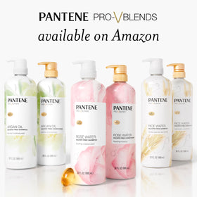 Pantene Sulfate Free Shampoo with Rice Water 30 oz lathering in hand