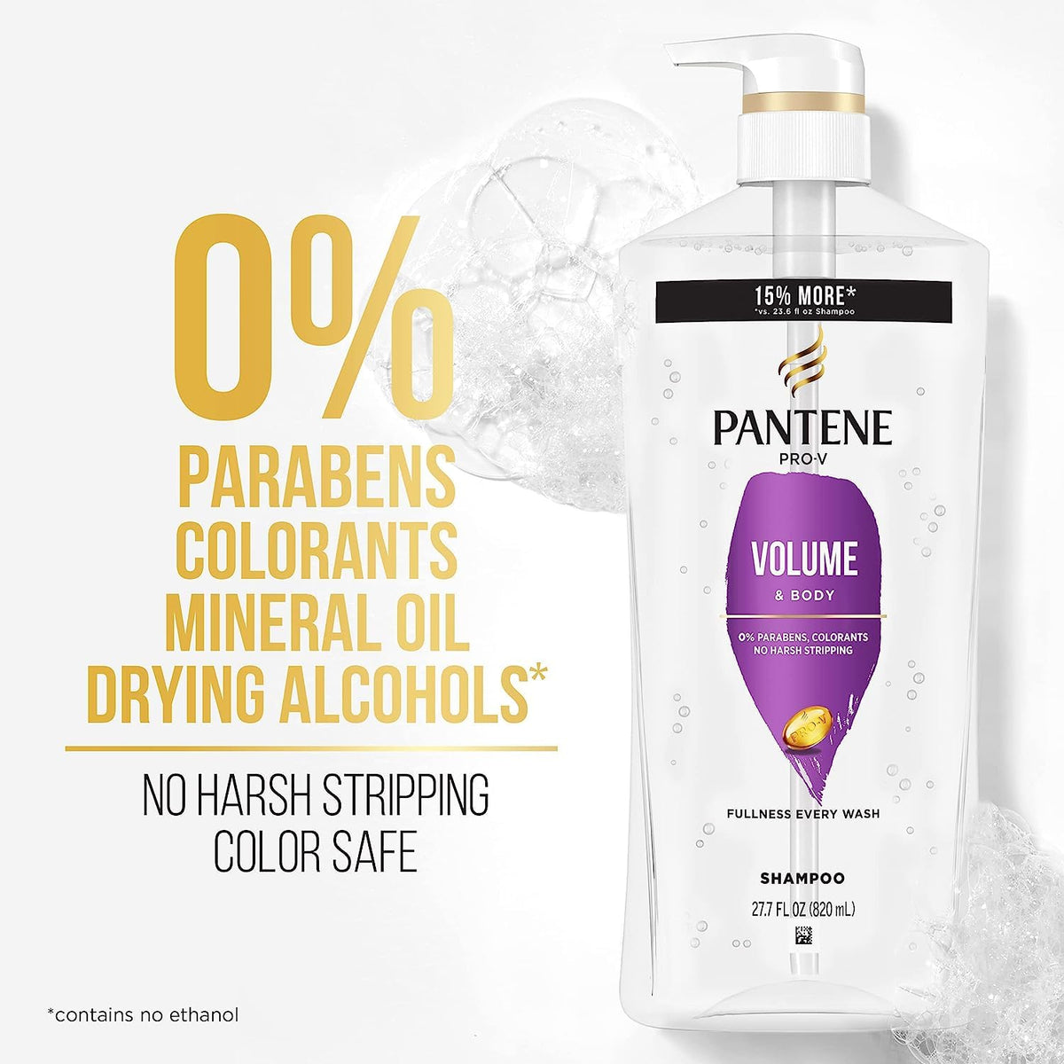 Pantene Volume & Body Conditioner bottle side view